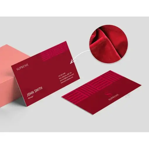 VELVET FINISH CARD