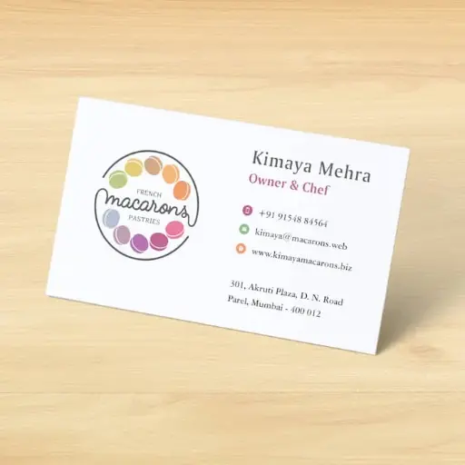 Super gloss & matt visiting card
