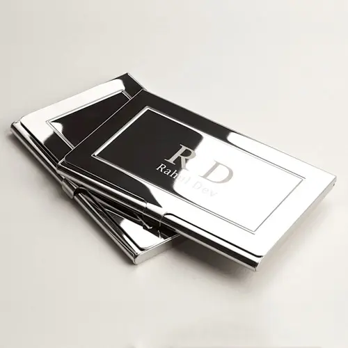 PERSONALISED METAL CARD HOLDER